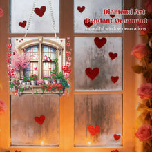 Load image into Gallery viewer, Heart Flower Window-Single Side Drill-Diamond Pendant
