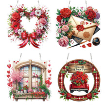 Load image into Gallery viewer, Heart Flower Window-Single Side Drill-Diamond Pendant
