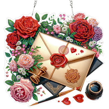 Load image into Gallery viewer, Heart Flower Window-Single Side Drill-Diamond Pendant
