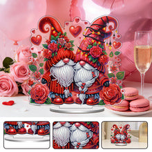 Load image into Gallery viewer, Rose Gnome-Single Side Drill-Acrylic Diamond Desktop Ornament
