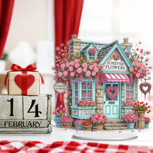 Load image into Gallery viewer, Rose Gnome-Single Side Drill-Acrylic Diamond Desktop Ornament
