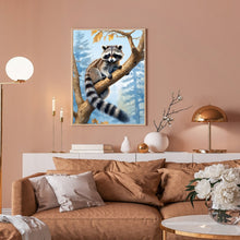 Load image into Gallery viewer, Raccoon-Full Round Diamond Painting-30x40cm
