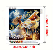 Load image into Gallery viewer, Black Beauty-Partial Special Diamond Painting-30x30cm
