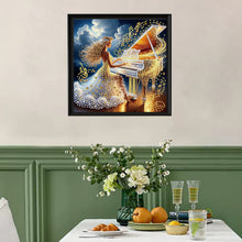 Load image into Gallery viewer, Black Beauty-Partial Special Diamond Painting-30x30cm
