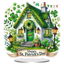 Load image into Gallery viewer, St Patricks Day Owl-Single Side Drill-Acrylic Diamond Desktop Ornament
