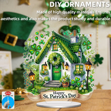 Load image into Gallery viewer, St Patricks Day Owl-Single Side Drill-Acrylic Diamond Desktop Ornament

