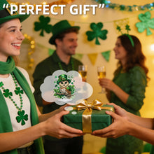 Load image into Gallery viewer, St Patricks Day Owl-Single Side Drill-Acrylic Diamond Desktop Ornament
