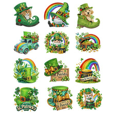 Load image into Gallery viewer, 12Pcs/Set Happy St Patricks Day-Diamond Painting Magnet Refrigerator
