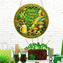 Load image into Gallery viewer, St Patricks Day Cat-Single Side Drill-Diamond Pendant
