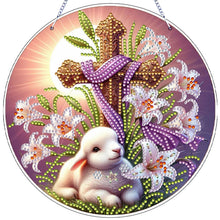 Load image into Gallery viewer, Easter Bunnya-Single Side Drill-Diamond Pendant
