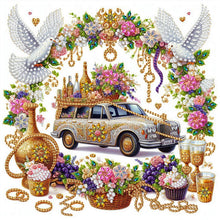 Load image into Gallery viewer, White Dove Car-Partial Special Diamond Painting-30x30cm

