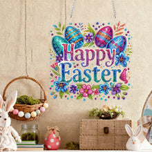 Load image into Gallery viewer, Happy Easter Wreath-Single Side Drill-Diamond Pendant
