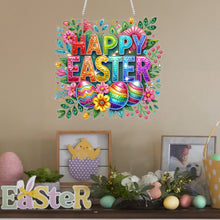 Load image into Gallery viewer, Happy Easter Wreath-Single Side Drill-Diamond Pendant
