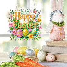 Load image into Gallery viewer, Happy Easter Wreath-Single Side Drill-Diamond Pendant
