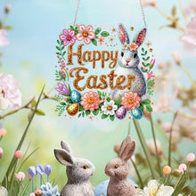Load image into Gallery viewer, Happy Easter Wreath-Single Side Drill-Diamond Pendant
