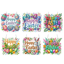 Load image into Gallery viewer, Happy Easter Wreath-Single Side Drill-Diamond Pendant
