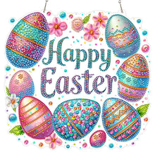 Load image into Gallery viewer, Happy Easter Wreath-Single Side Drill-Diamond Pendant
