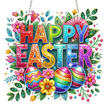 Load image into Gallery viewer, Happy Easter Wreath-Single Side Drill-Diamond Pendant
