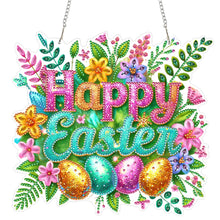 Load image into Gallery viewer, Happy Easter Wreath-Single Side Drill-Diamond Pendant
