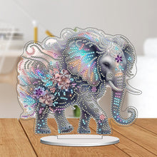 Load image into Gallery viewer, Elephant-Single Side Drill-Acrylic Diamond Desktop Ornament
