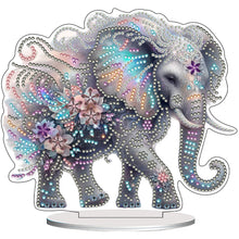 Load image into Gallery viewer, Elephant-Single Side Drill-Acrylic Diamond Desktop Ornament
