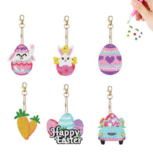 Load image into Gallery viewer, 6Pcs/Set Easter-Double Side Drill-Diamond Keychain
