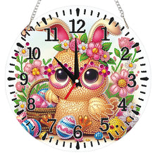 Load image into Gallery viewer, Yellow Chick-Acrylic Diamond Clock Pendant
