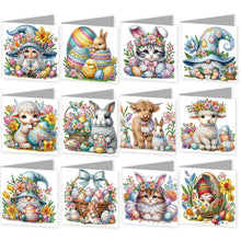 Load image into Gallery viewer, 12Pcs/Set 12Pcs/Set Easter Cross-Diamond Greeting Cards
