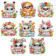 Load image into Gallery viewer, 8Pcs/Set Easter Floral Eggs-Diamond Painting Magnet Refrigerator
