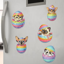 Load image into Gallery viewer, 8Pcs/Set Easter Floral Eggs-Diamond Painting Magnet Refrigerator
