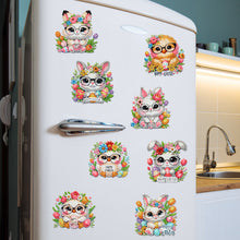 Load image into Gallery viewer, 8Pcs/Set Easter Floral Eggs-Diamond Painting Magnet Refrigerator
