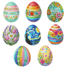 Load image into Gallery viewer, 8Pcs/Set Easter Floral Eggs-Diamond Painting Magnet Refrigerator
