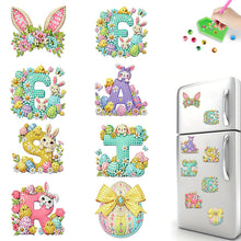 Load image into Gallery viewer, 8Pcs/Set Easter Floral Eggs-Diamond Painting Magnet Refrigerator
