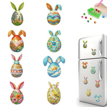 Load image into Gallery viewer, 8Pcs/Set Easter Floral Eggs-Diamond Painting Magnet Refrigerator
