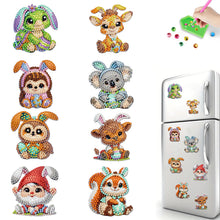 Load image into Gallery viewer, 8Pcs/Set Easter Floral Eggs-Diamond Painting Magnet Refrigerator
