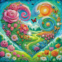 Load image into Gallery viewer, Flower Bouquet Roses-Partial Special Diamond Painting-30x30cm
