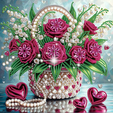 Load image into Gallery viewer, Flower Bouquet Roses-Partial Special Diamond Painting-30x30cm
