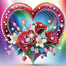 Load image into Gallery viewer, Flower Bouquet Roses-Partial Special Diamond Painting-30x30cm
