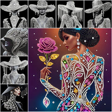 Load image into Gallery viewer, Elegant Beauty-Partial Special Diamond Painting-30x30cm
