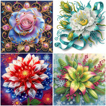 Load image into Gallery viewer, Lily Flowers-Partial Special Diamond Painting-30x30cm
