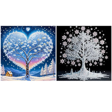 Load image into Gallery viewer, Winter Scene Tree-Partial Special Diamond Painting-30x30cm
