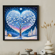 Load image into Gallery viewer, Winter Scene Tree-Partial Special Diamond Painting-30x30cm
