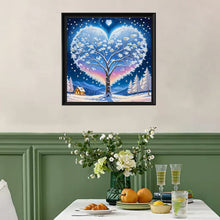 Load image into Gallery viewer, Winter Scene Tree-Partial Special Diamond Painting-30x30cm
