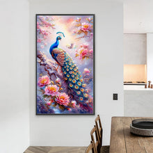 Load image into Gallery viewer, Peacock-Full Round Diamond Painting-40x70cm-Large Size
