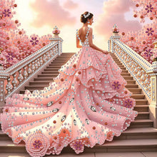 Load image into Gallery viewer, Beautiful Skirt Beauty-Partial Special Diamond Painting-30x30cm
