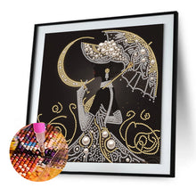 Load image into Gallery viewer, Top Hat Beauty-Partial Special Diamond Painting-30x30cm
