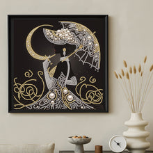 Load image into Gallery viewer, Top Hat Beauty-Partial Special Diamond Painting-30x30cm
