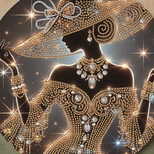 Load image into Gallery viewer, Top Hat Beauty-Partial Special Diamond Painting-30x30cm
