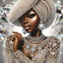 Load image into Gallery viewer, Top Hat Beauty-Partial Special Diamond Painting-30x30cm
