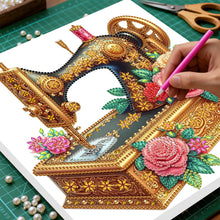 Load image into Gallery viewer, Sewing Machine-Partial Pearl Painting Kit with Frame-25x25cm

